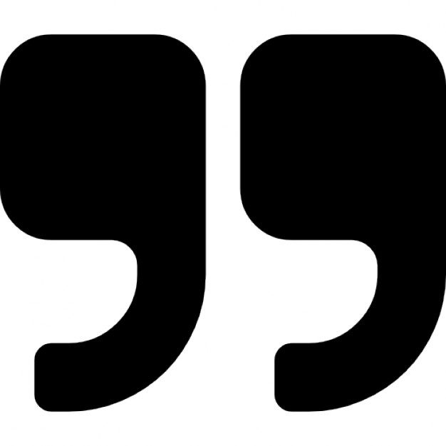 Double quotation marks graphic